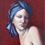 Sphinx'' Oil on canvas by Juliette Mehieux-Bartolli